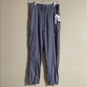 NWT Vanilla Sky Gray Cargo Jogger Pants Size L (Juniors)